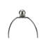 Lighting, lampe de table, h 24 po, céramique noire, abat-jour noir, contemporain