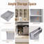 Îlot de cuisine l 51,06 po, panneau de particules P2, abattant, armoires de rangement, roulettes-133962692