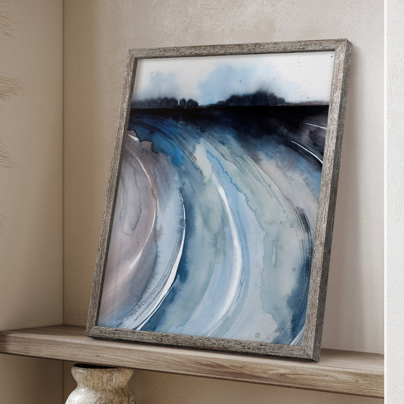 Geode Valley II, reproduction encadrée - bois massif, H 30 po x l 24 po