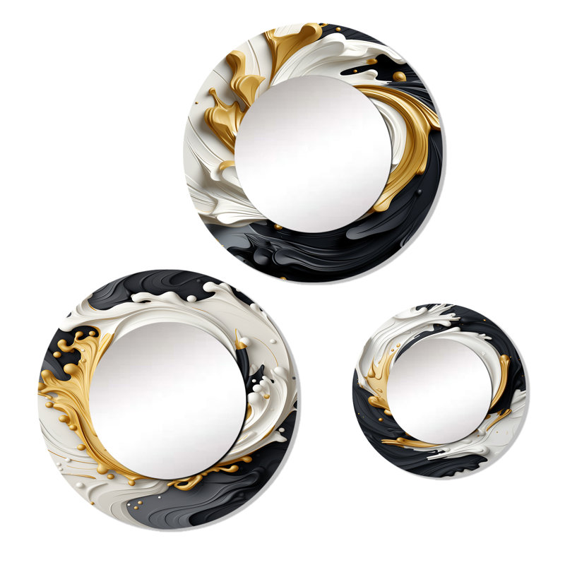 Loretosha Metal Round Mirror