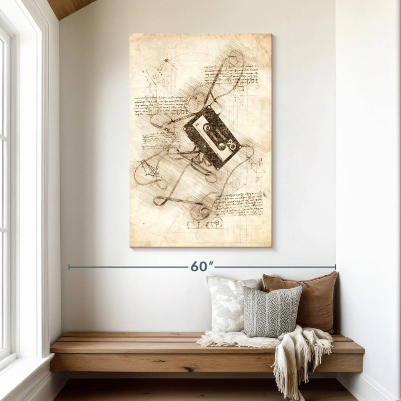 Abarca Cassette Tape, 48" H x 32" W