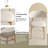 Mid-Century Modern wood feet Dining Chair (Set of 2) – Stylish Wooden Chairs for Dining Room, Kitchen, or Living Room, Comfortable & Durable, Easy to Assemble (Natural wood color)-1579720440