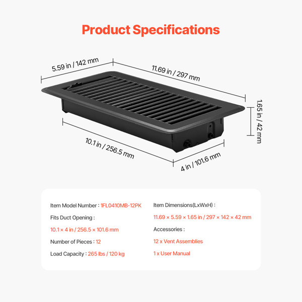 Dimensions du produit