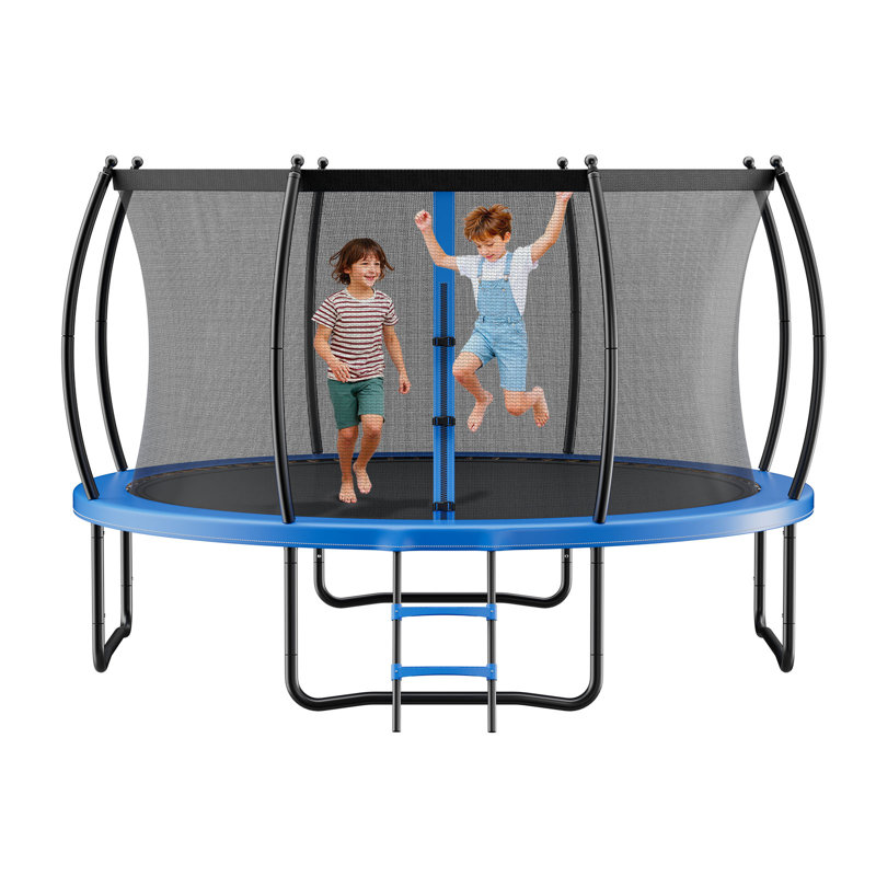 VEVOR in. Round Backyard Trampoline with Safety Enclosure