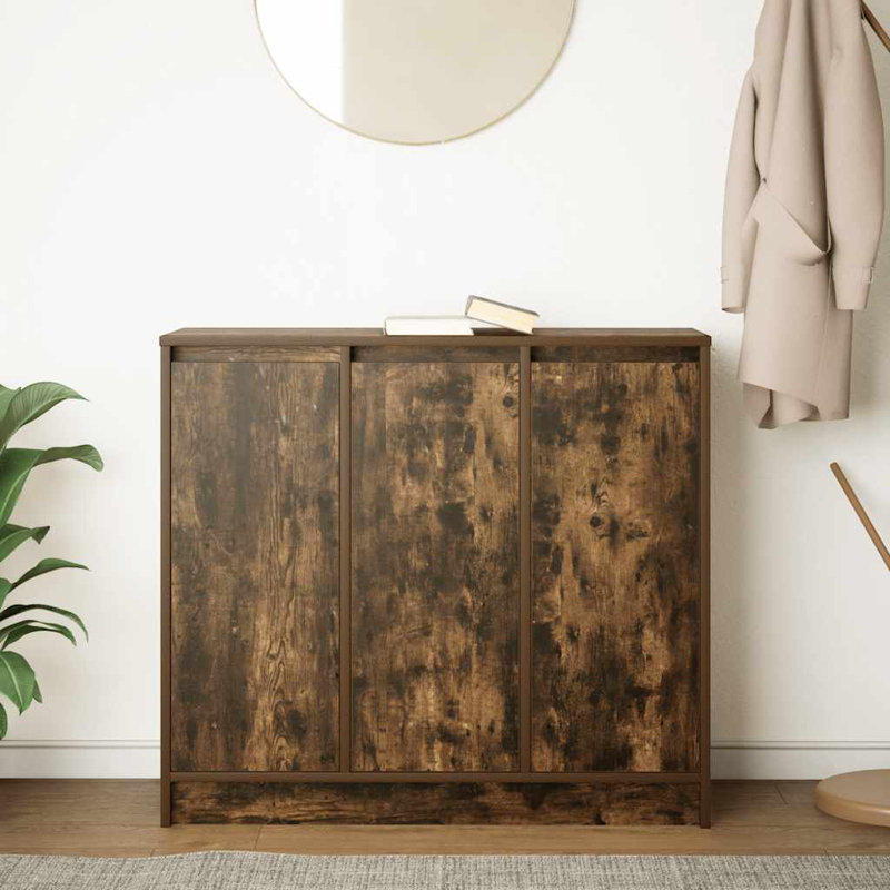 Sideboard 85X34x76 Cm Engineered Wood, Smoked Oak