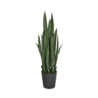 23 cm H Faux Snake Plant in Plastic Pot