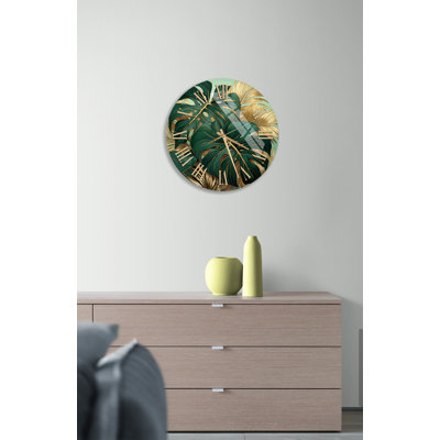 Horloge murale Glam Botanical