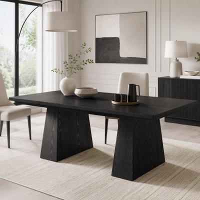 Bureau de direction moderne 63 "avec double base piédestal