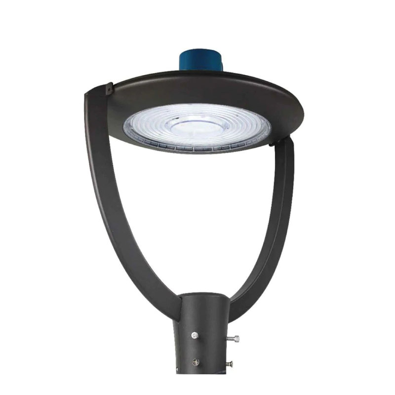 Lampadaire 75W à DEL avec cellule photoélectrique, éclairage extérieur imperméable pour aire de stationnement