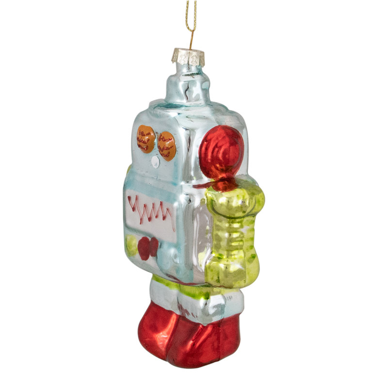 Ornement de Noël en verre 5 po