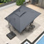 Parasol en porte-à-faux carré avec base en ardoise océanique 10 pi x 10 pi Karnesha-1204464825-1198483469