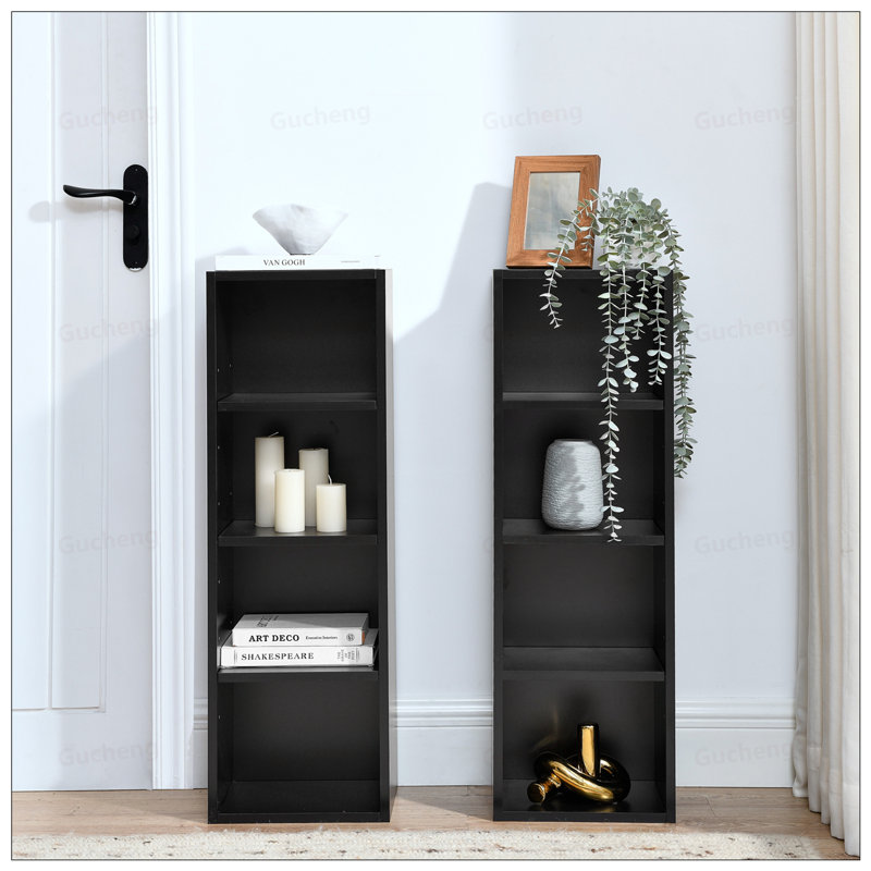 8-Tier Media Tower Rack With Adjustable Shelves, Multi-Functional Double-Decker Bookcase For Home Office, Durable And Space-Efficient Storage Solution