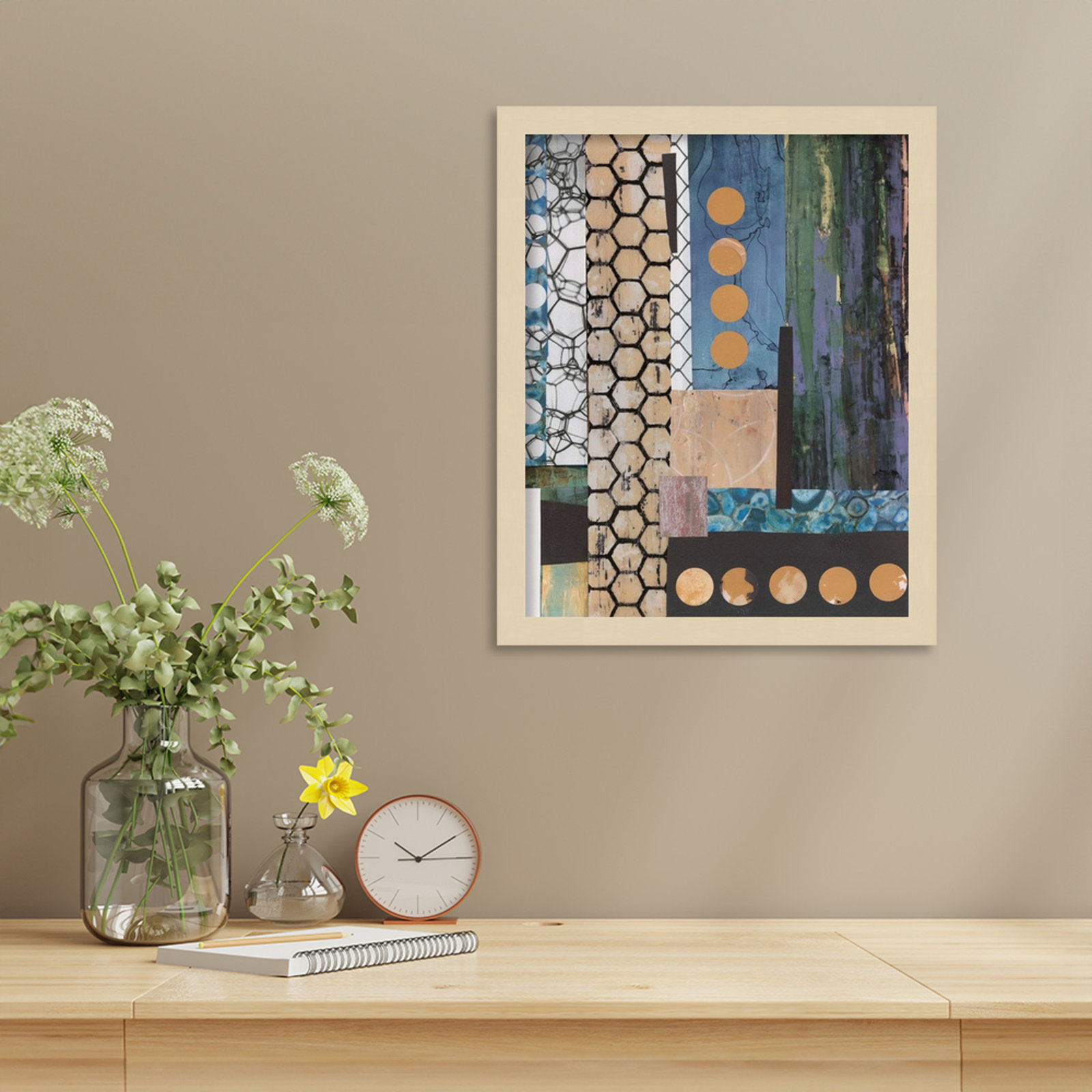 Mashup No. 2 Print by Natalie Avondet, 17" H x 14" W, Brown