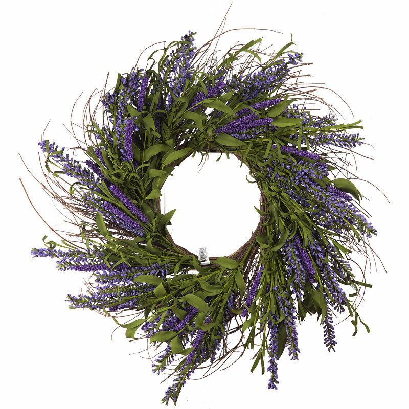 Faux Lavender Silk 24'' Wreath