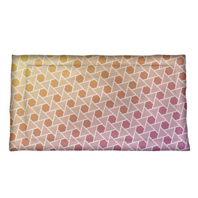 Taie décorative hexagones et triangles Katelyn Elizabeth