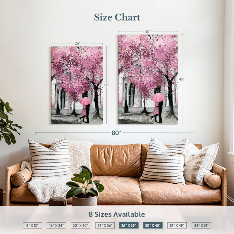 Hardie Pink Spring Paris Pop, 39" H x 26" W