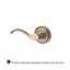 Curve Single Dummy Door Lever with Traditional Round Rose-22037205-22037178