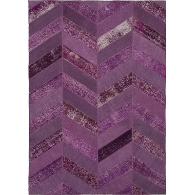 Tapis violet africain noué à la main