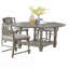 Round Dining Table Acacia Veneer Open Shelf