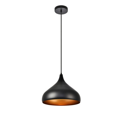 Luminaire suspendu en forme de goutte à 1 lumière Beaudry