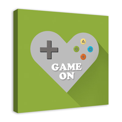 « game on cardiaque controller », art sur toile Arlyn