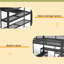 Grand lit mezzanine avec tablettes de rangement