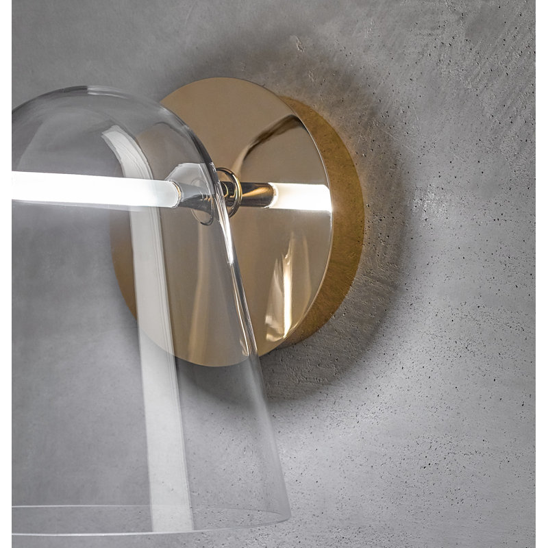 LED Armed Sconce, Gold, 3000K