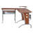 Lonard Solid Wood Top Metal Base Computer Desk