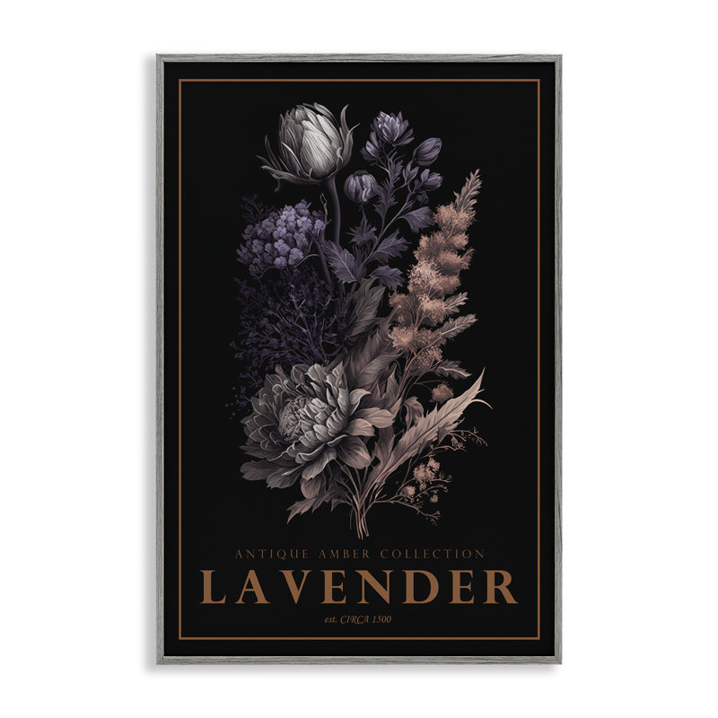 Giclée antique de couleur lavande antique, design par Chris Giampietro, H 24 po x l 16 po, Estampe numérique Farmhouse
