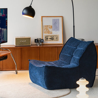Retro luxury casual bean bag sofa