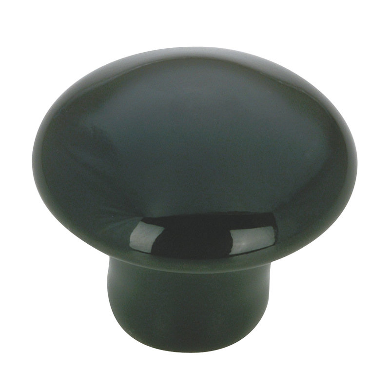 Expression 1 3/8" Diameter Mushroom Knob, Black
