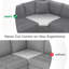 Convertible L-shaped & Symmetrical Modular Sofa With Armrest Storage, Cup Holders, Usb Charger, And Irregular Corner Design-792899976