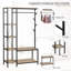 Armanda 100cm Industrial Pipe Clothing Rack