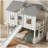 Bunk Bed with Slide and Window