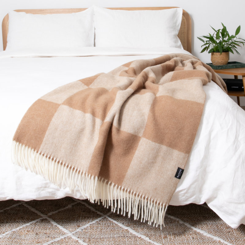 Throw Blanket, Cream