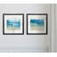 «Sea Glass Summer I», ensemble de 2 peintures encadrées