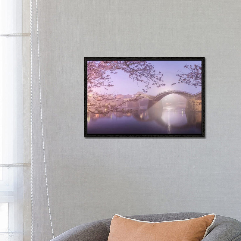 Spring In Japan IV by Daniel Kordan - Print on Canvas, 66.04 cm H x 45.72 cm W, Black Framed