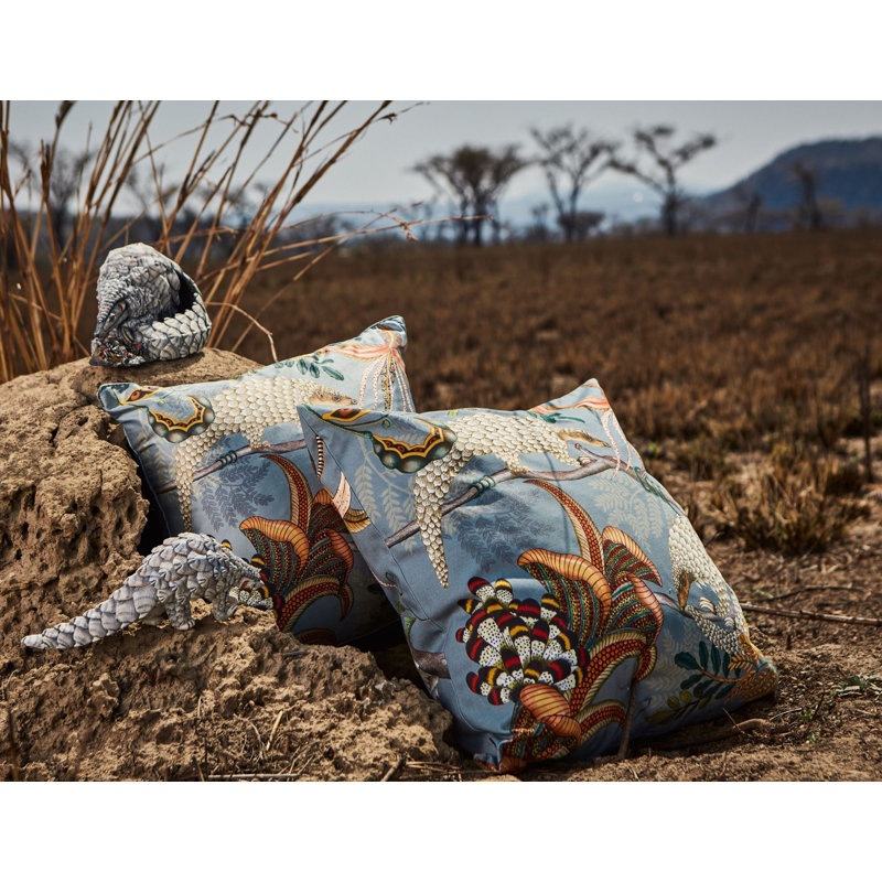 Ardmore Pillow, Blue, 16" x 16"