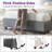 Twin Size Modern Upholstered Bed Frame with Vertical Corduroy Headboard,Gray-1470975465-1470975464