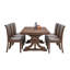 Table de salle à manger en bois d'hévéa