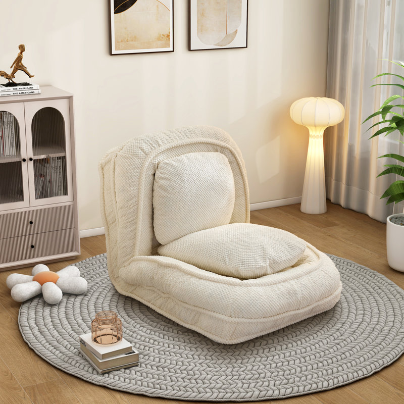 Chaise longue à housse Northwoods, Polyester blanc