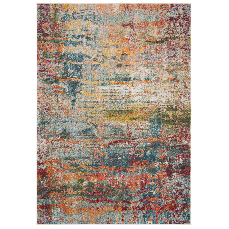 Mcauliffe Abstract Area Rug, Rectangle 155 x 231 cm