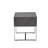 Iban Gray Finish End Table