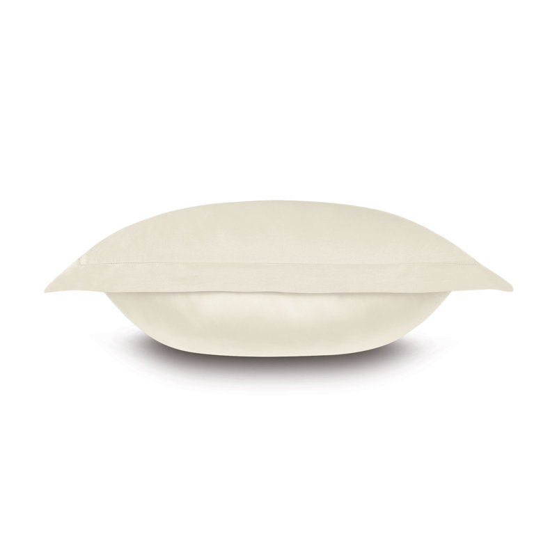 Deluca 100% Cotton Pillow Sham, Ivory, Standard/Twin