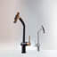 Robinet de cuisine à poignée simple HIGOLD BN1.0 avec récompense IF, or rose et finition noire-100209671