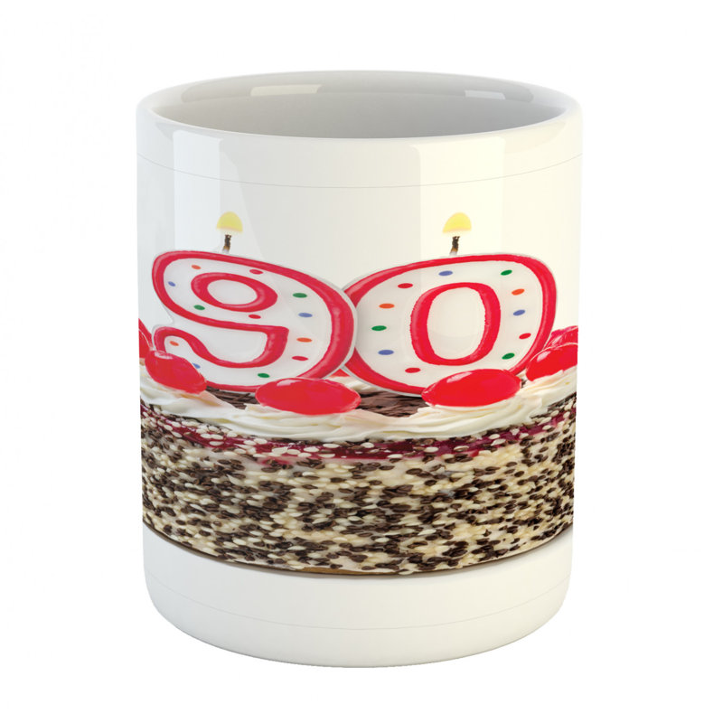 Grande tasse à café à quatre-vingt-quatre anniversaire