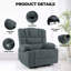 Fauteuil inclinable avec massage et vibration chauffante-1010707981