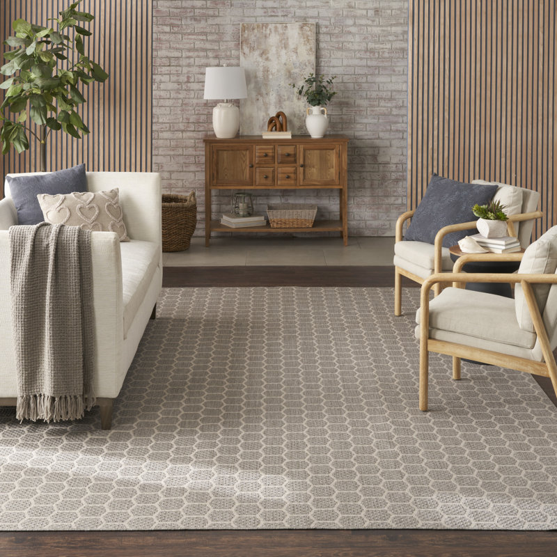 Kowtko Geometric Indoor/Outdoor Area Rug , Rectangle 9' x 12'