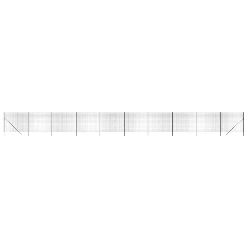 Nelda Anthracite Metal Fence Panels, 13, 220cm H x 2500cm W, White
