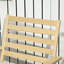 Chaise d'extérieur en bois avec repose-pieds 2 pièces